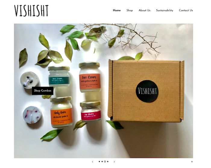 Vishist Lifestyle website