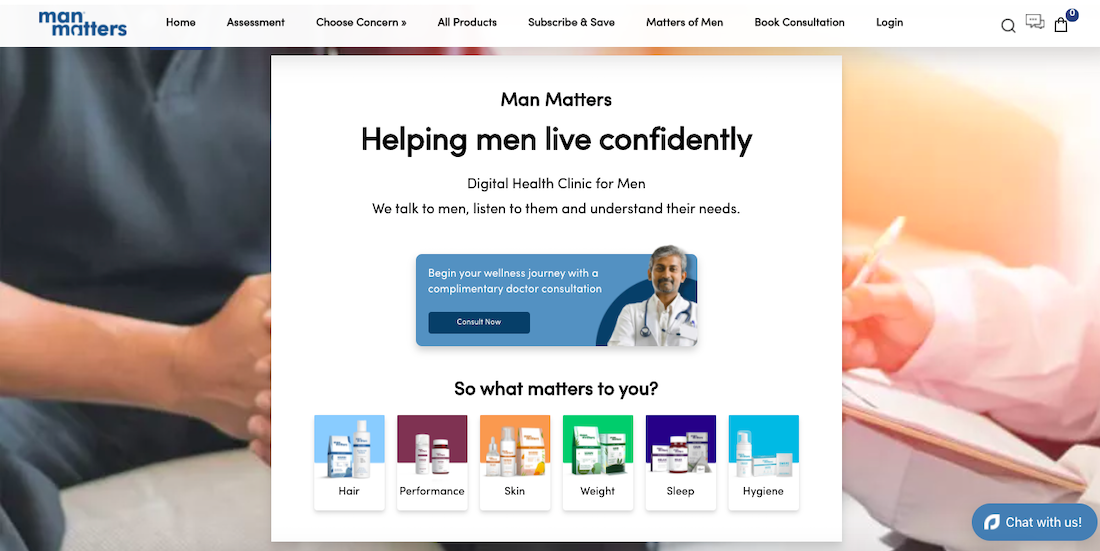 Man Matters website