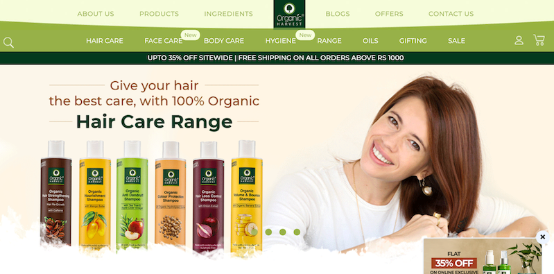 Organic Harvest website