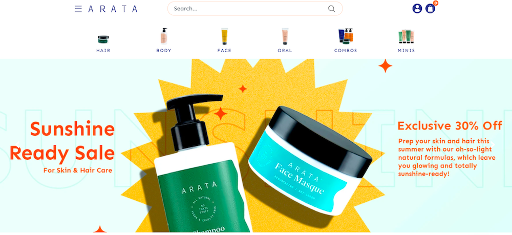 Arata India website