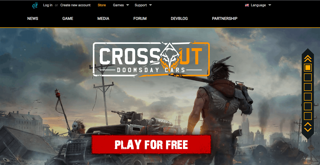 Crossout website