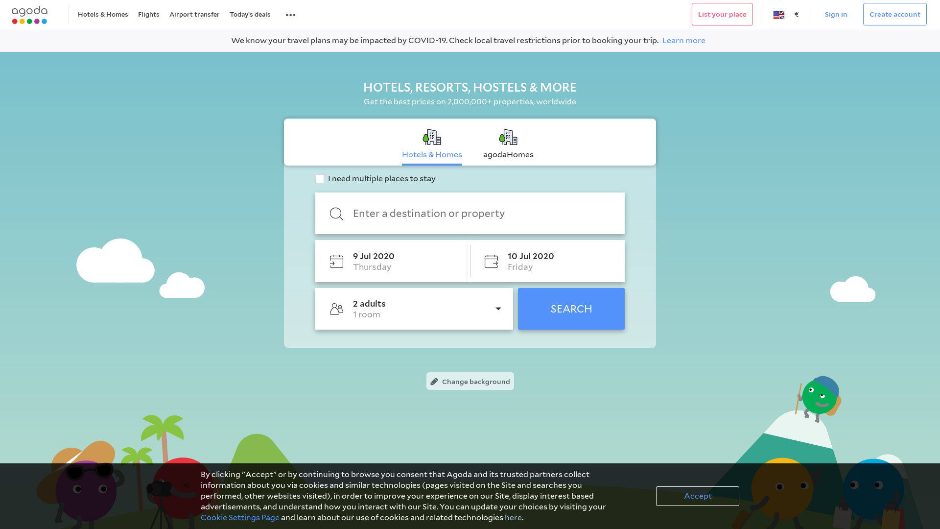 Agoda website