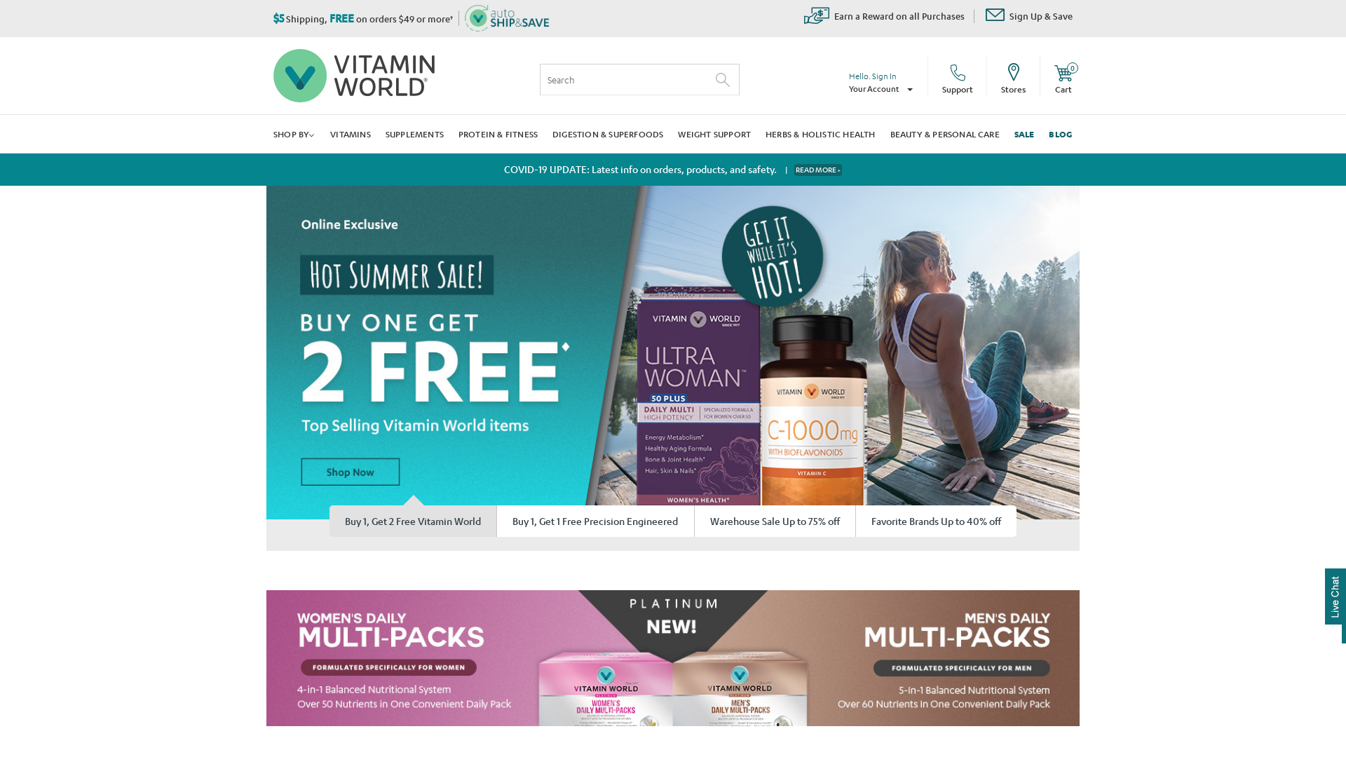 Vitamin World / CPS website