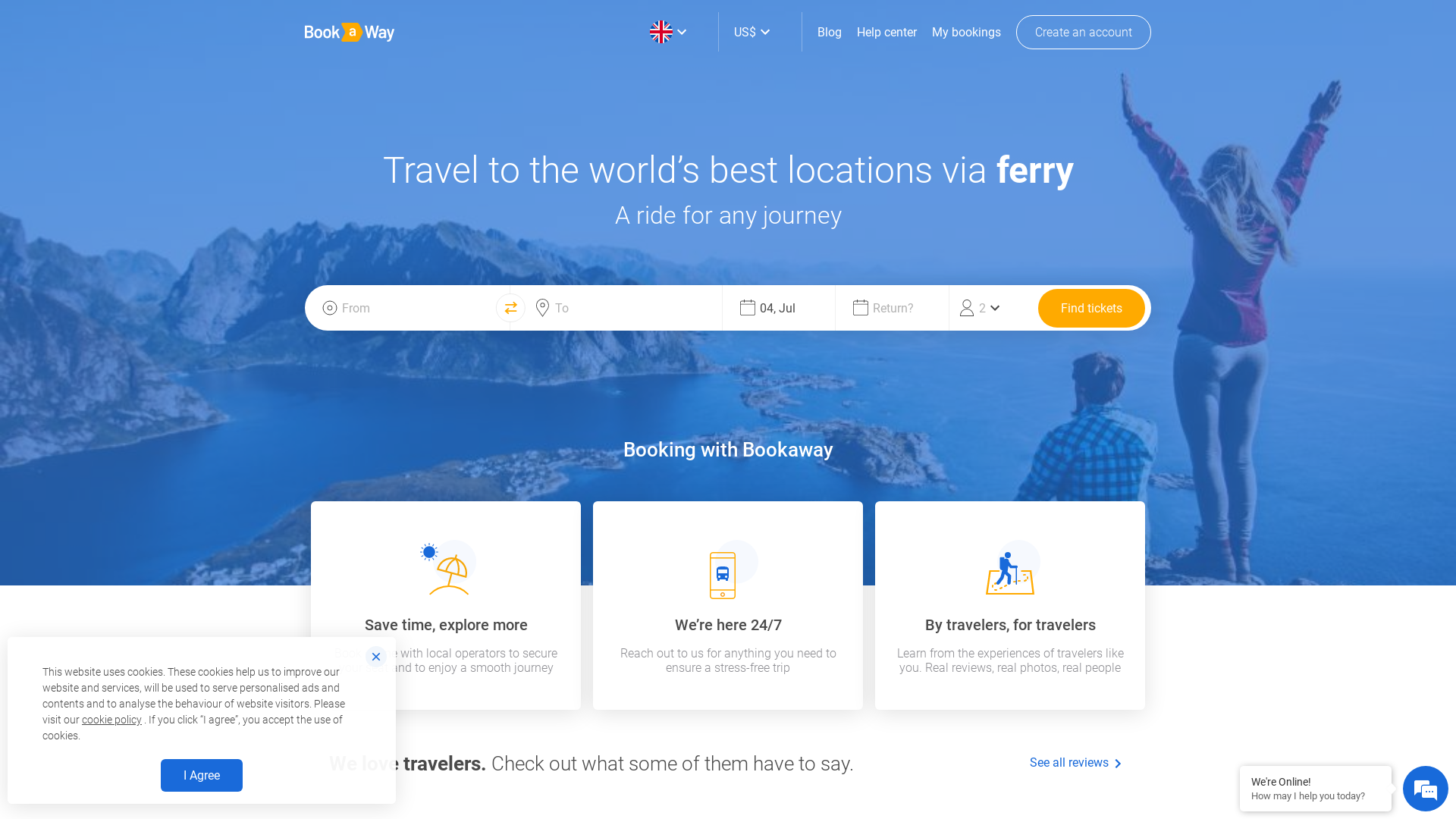 Bookaway website