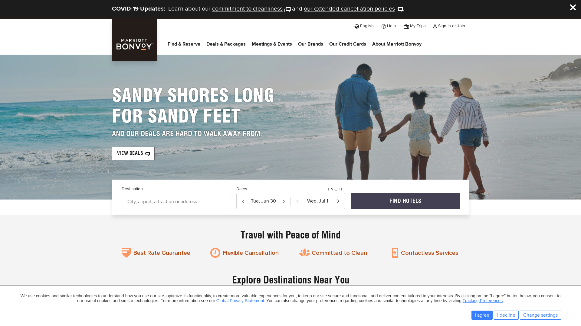 Marriott International website