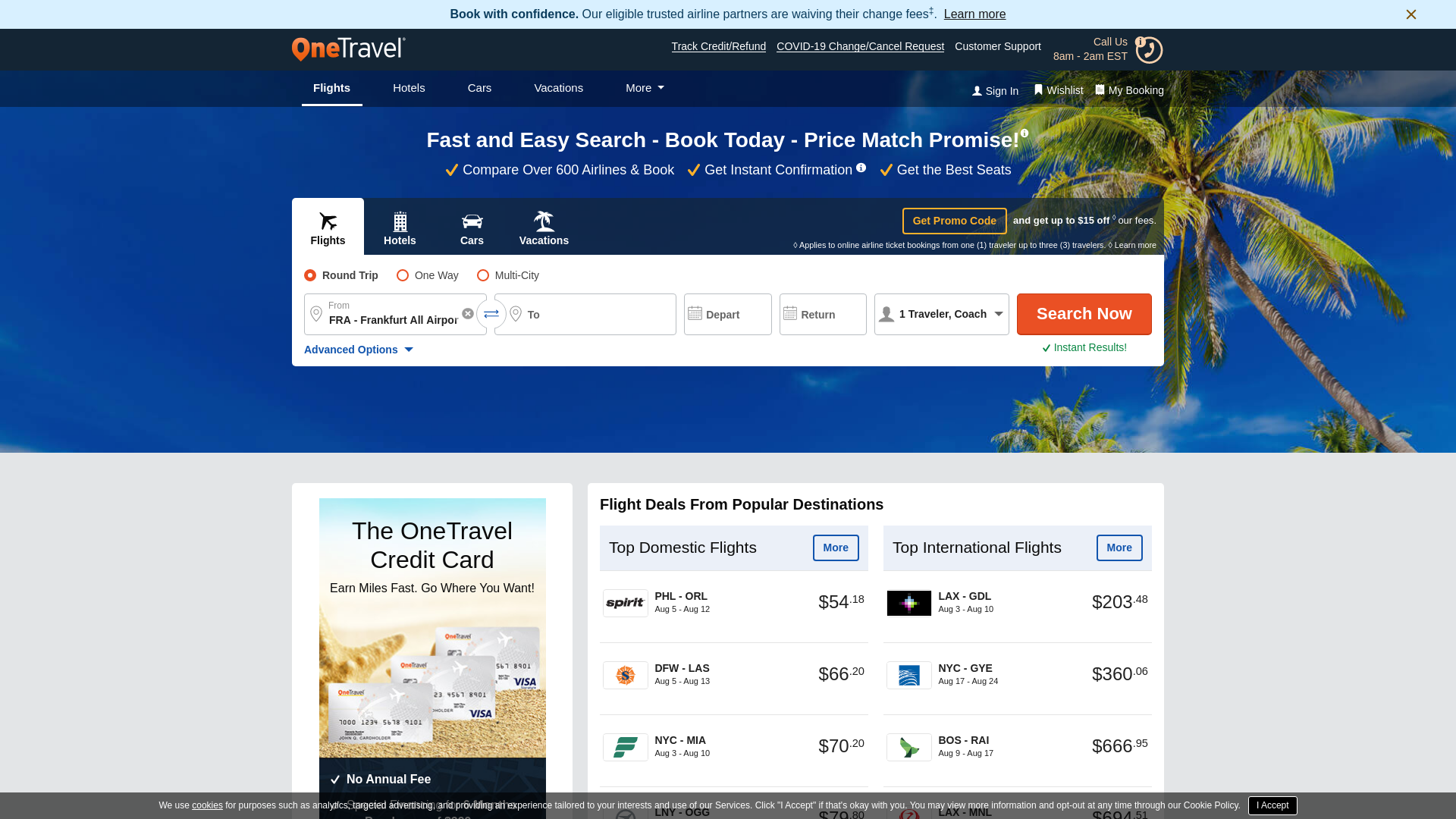 OneTravel.com website