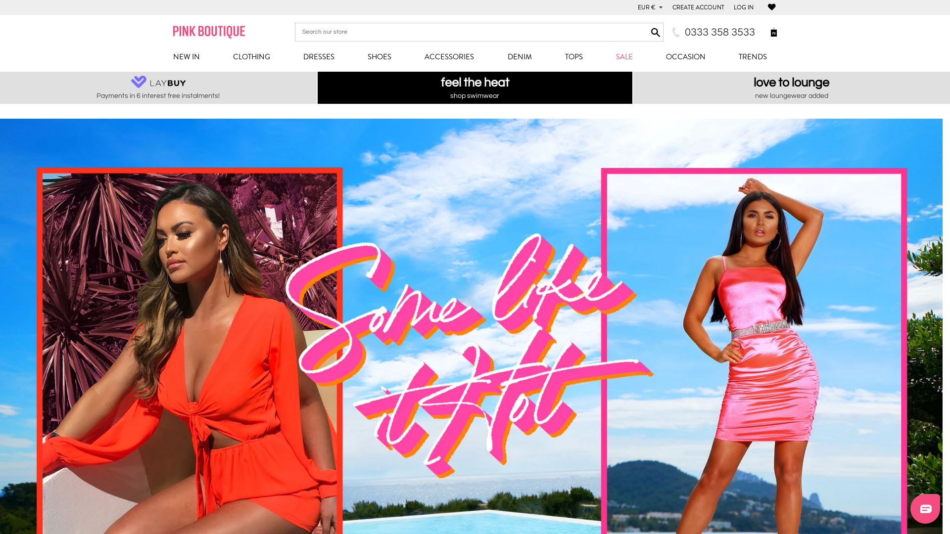 Pink Boutique website