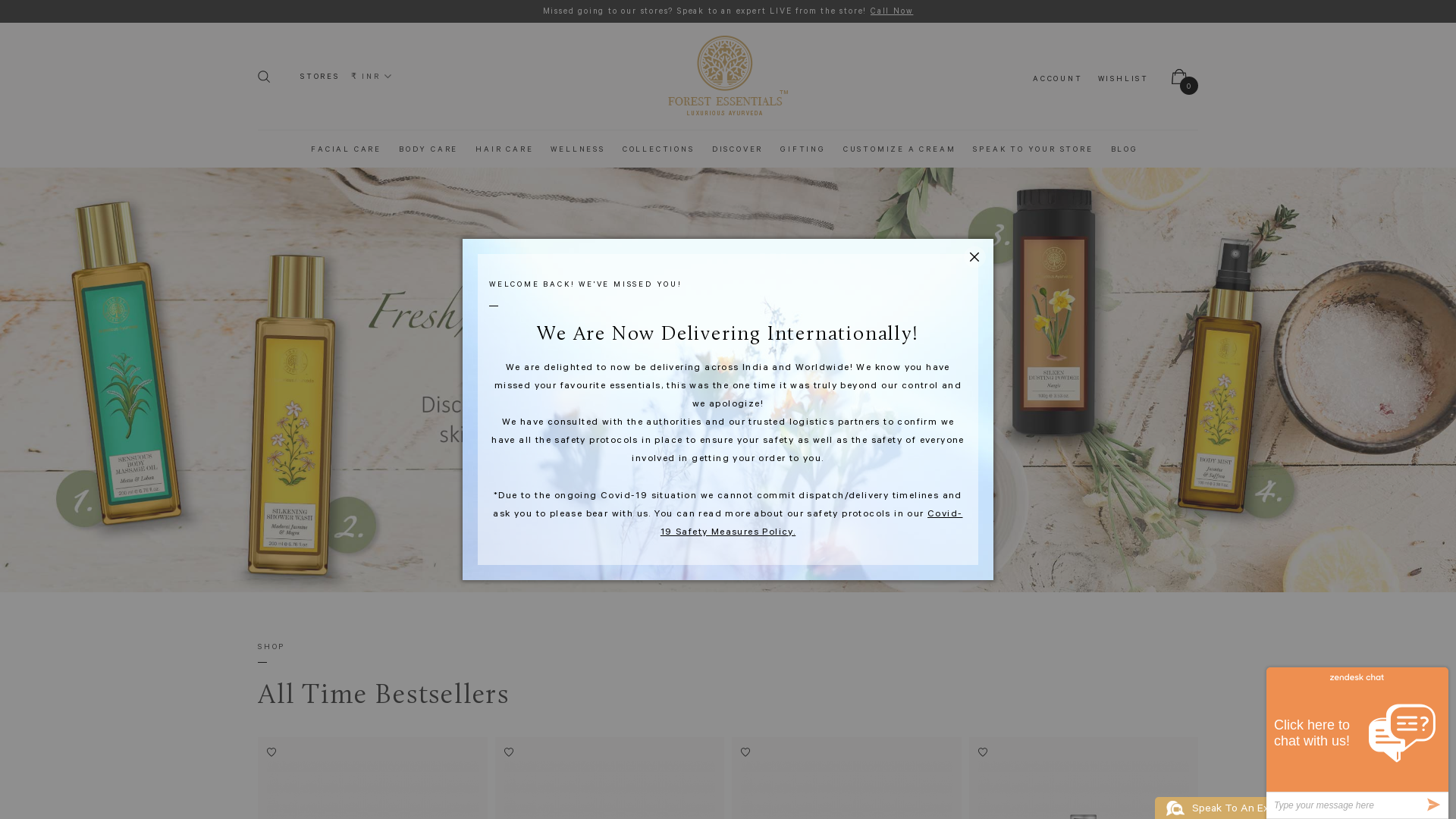 Forest Essentials WW website
