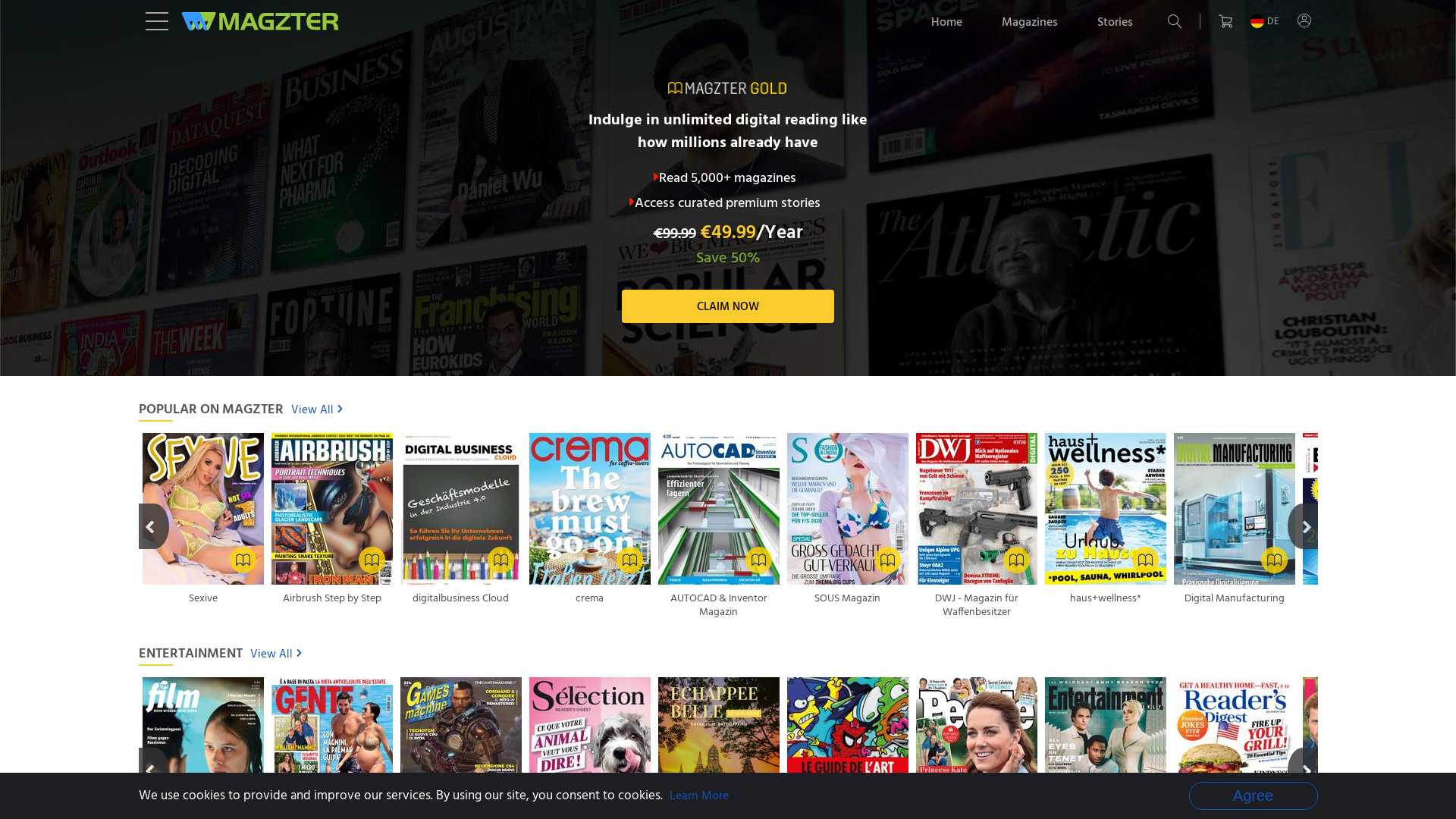 MAGZTER website