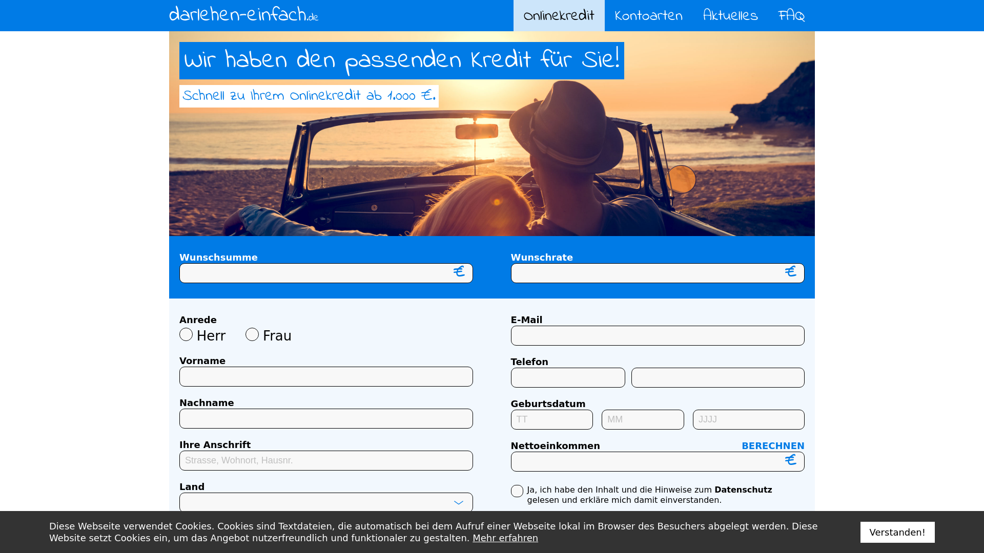 darlehen_einfach_DE website