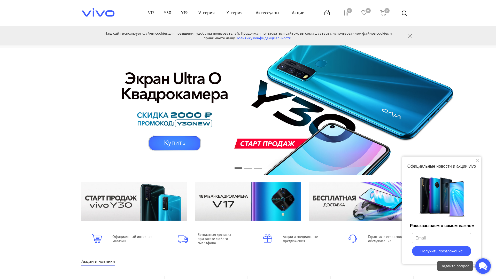 Vivo RU website