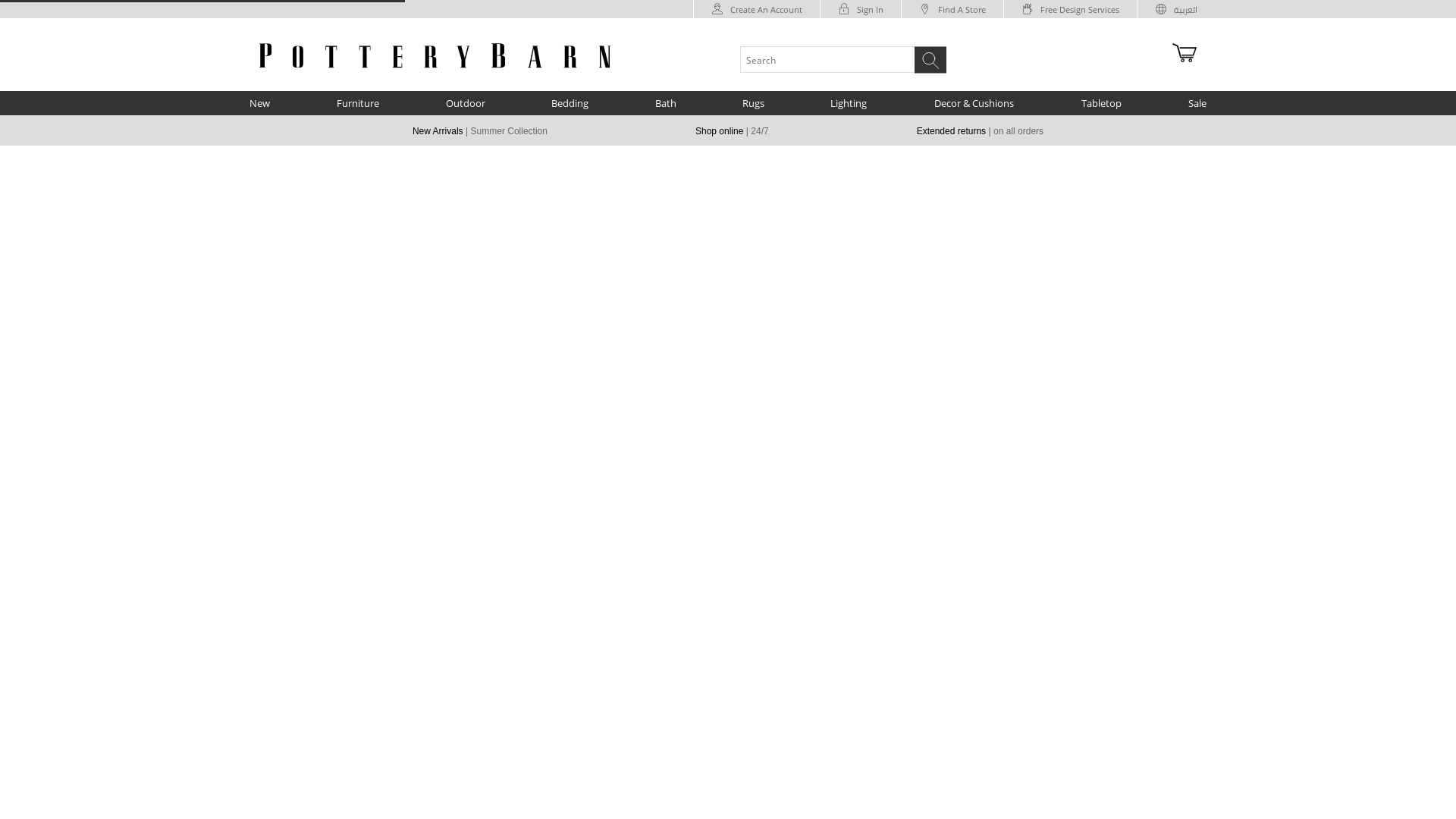 Pottery Barn AE SA KW website