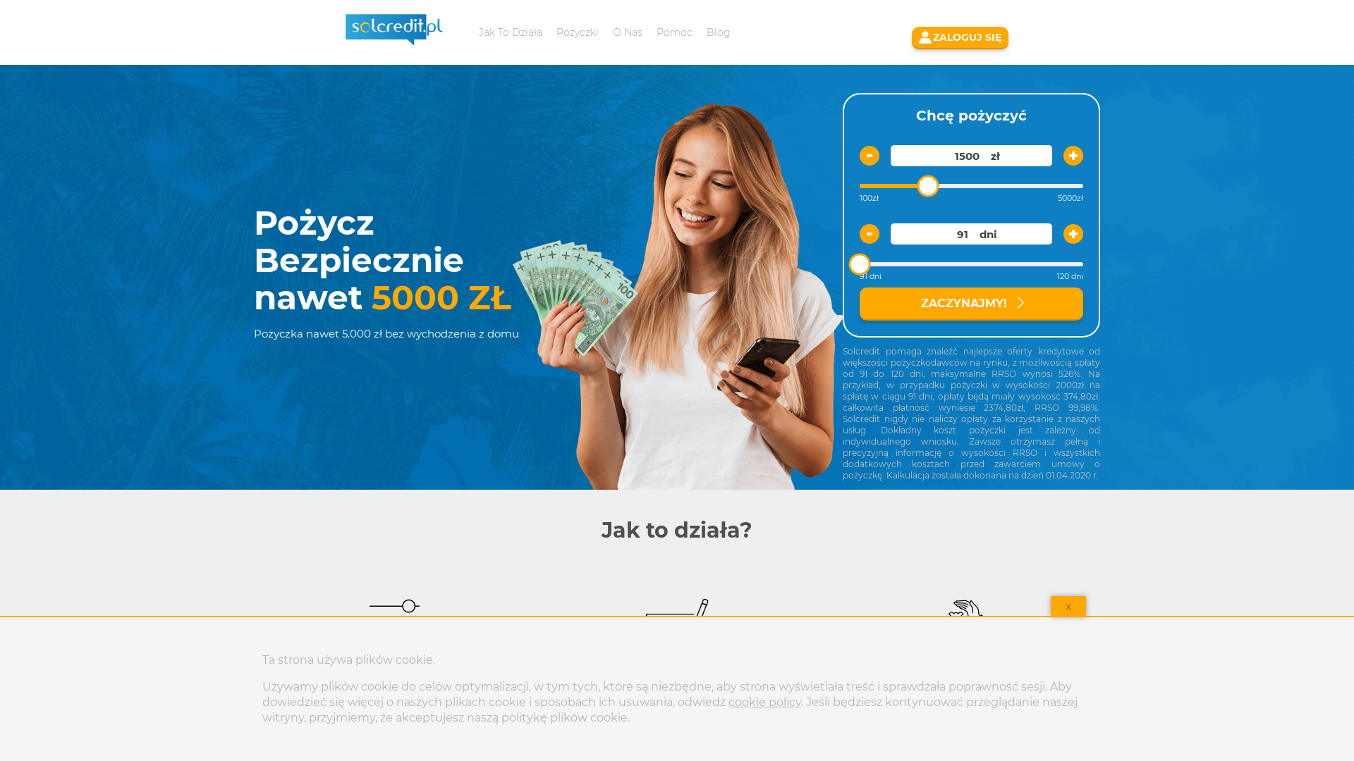Solcredit PL CPS website