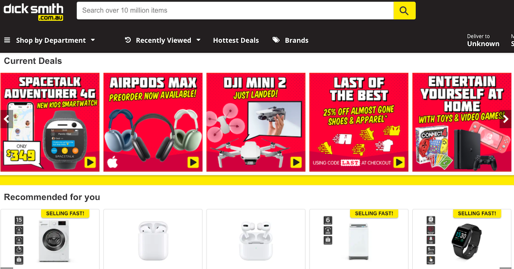 Dick Smith website
