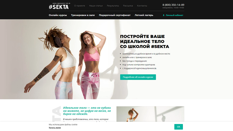 sektaschool.ru website