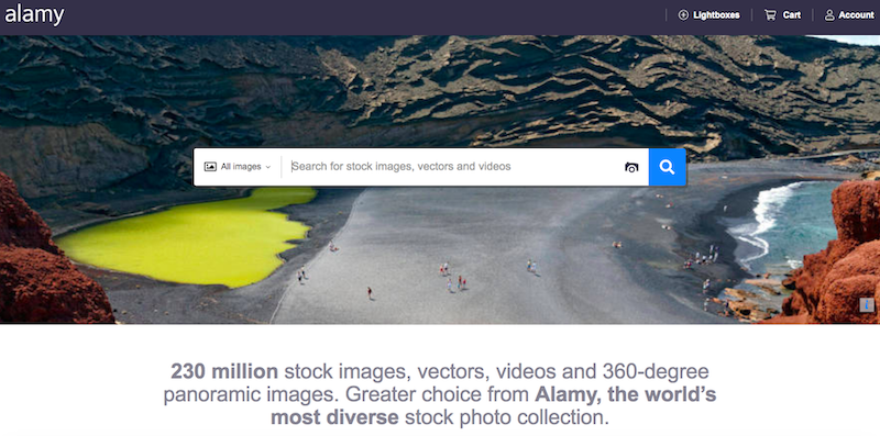 Alamy website