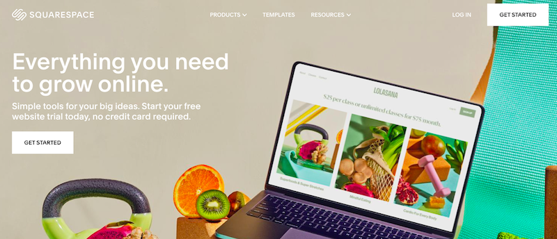 Squarespace website