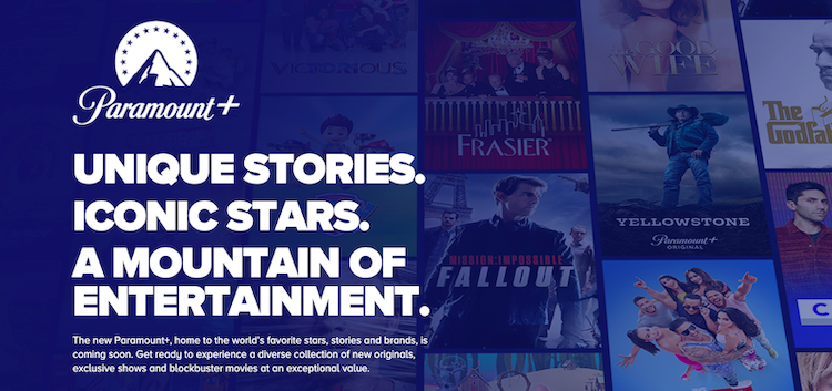 Paramount+ website