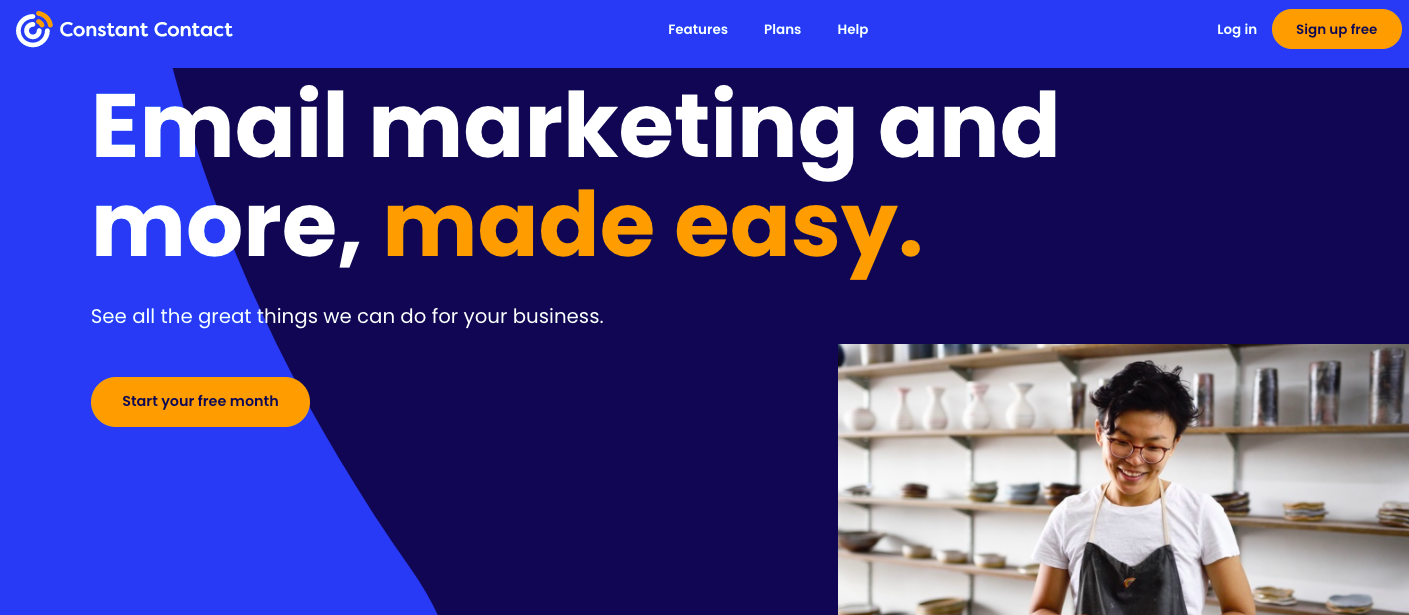 Constant Contact website