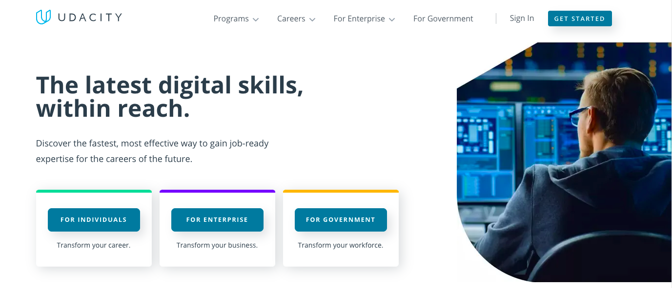 Udacity website
