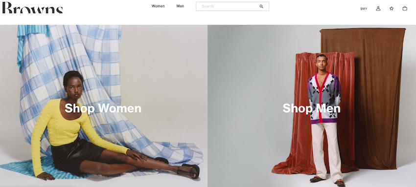 Browns Fashion website